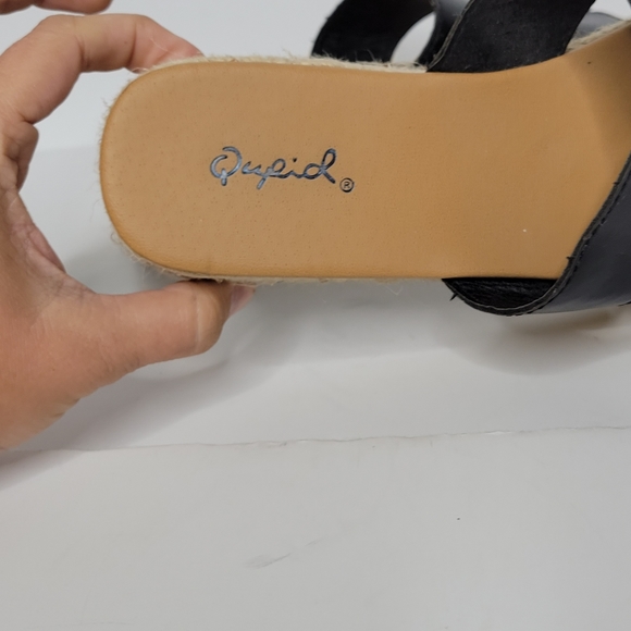 Quipid Platform Espadrilles Black Slides Size 7 - Picture 7 of 11